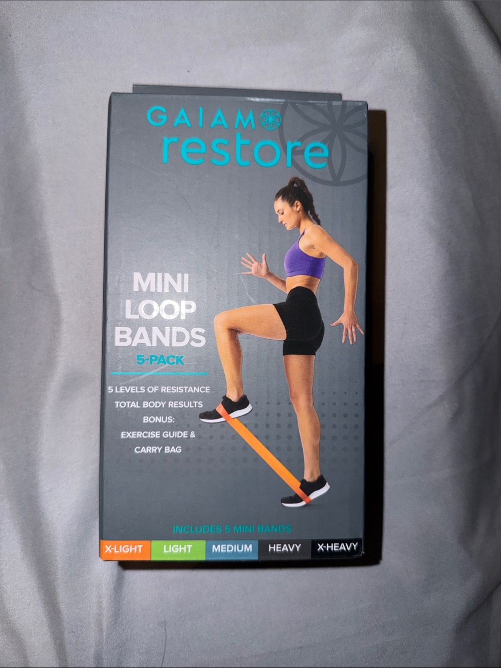 Gaiam Mini Loop Bands - 5-Pack (Multicolor)